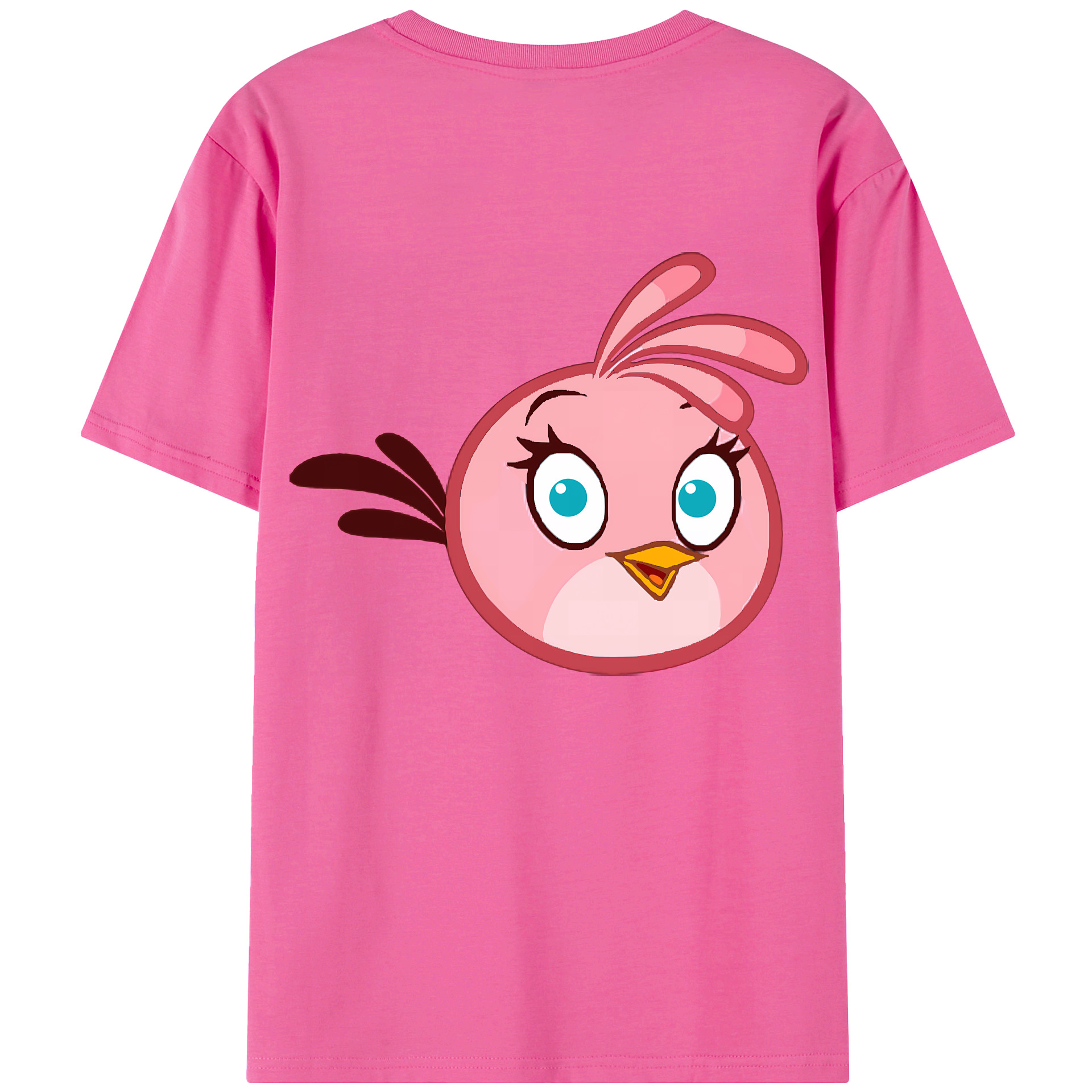 （画像用） Angry Birds アングリーバード レディース半袖Tシャツ(バックプリント)